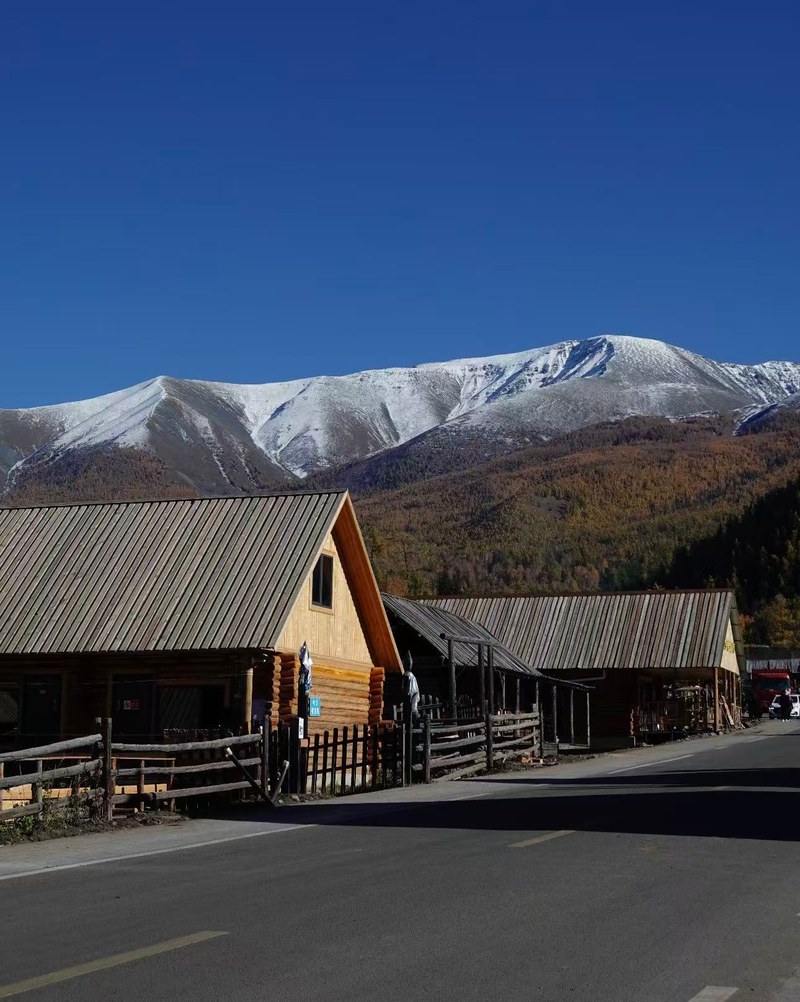 Peoples & log cabins